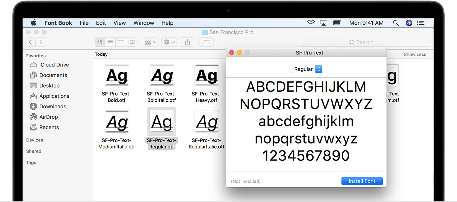 Mac Fonts For Pc